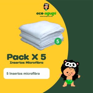 Pack por 5 Insertos Microfibra